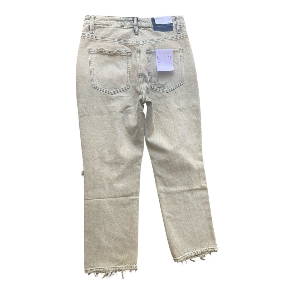 Vervet Beverly Super High Rise Straight Distressed 100%‎ Cotton Jeans Size 27 - Picture 2 of 12
